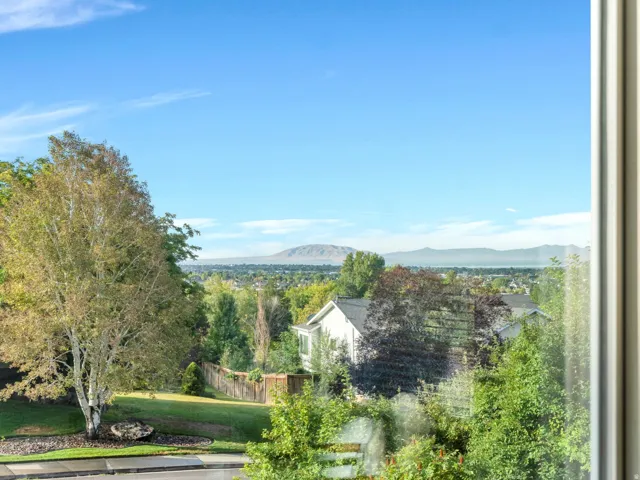 View from Front Entry/Living Room: Expansive outdoor scenery with views of Utah County!