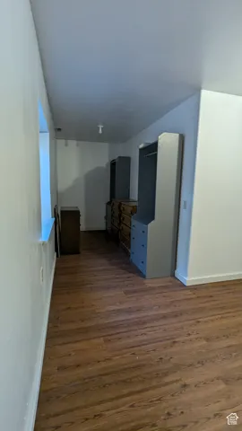 Wood-finish flooring throughout
