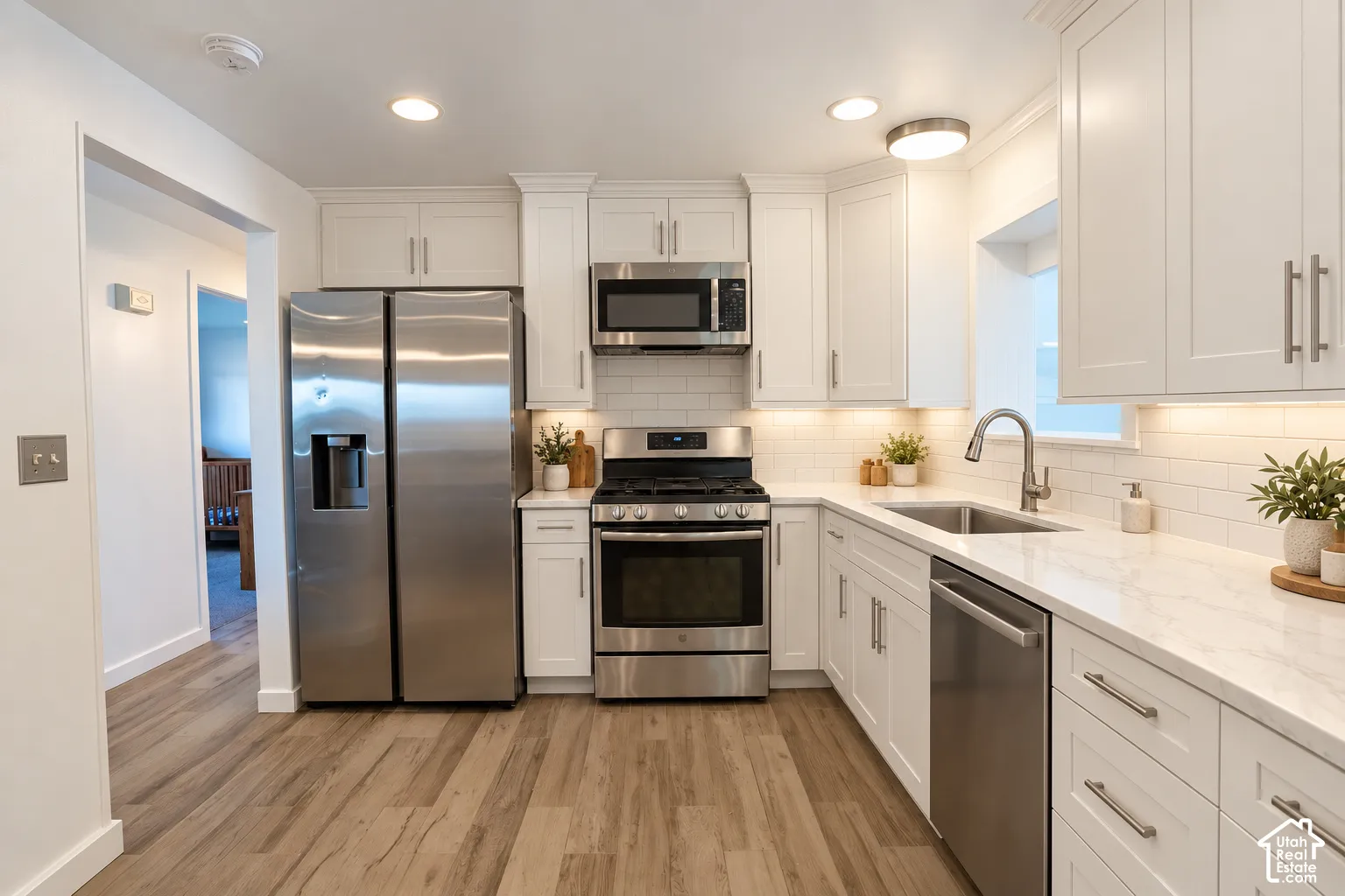 Digitally altered to show potential new kitchen
