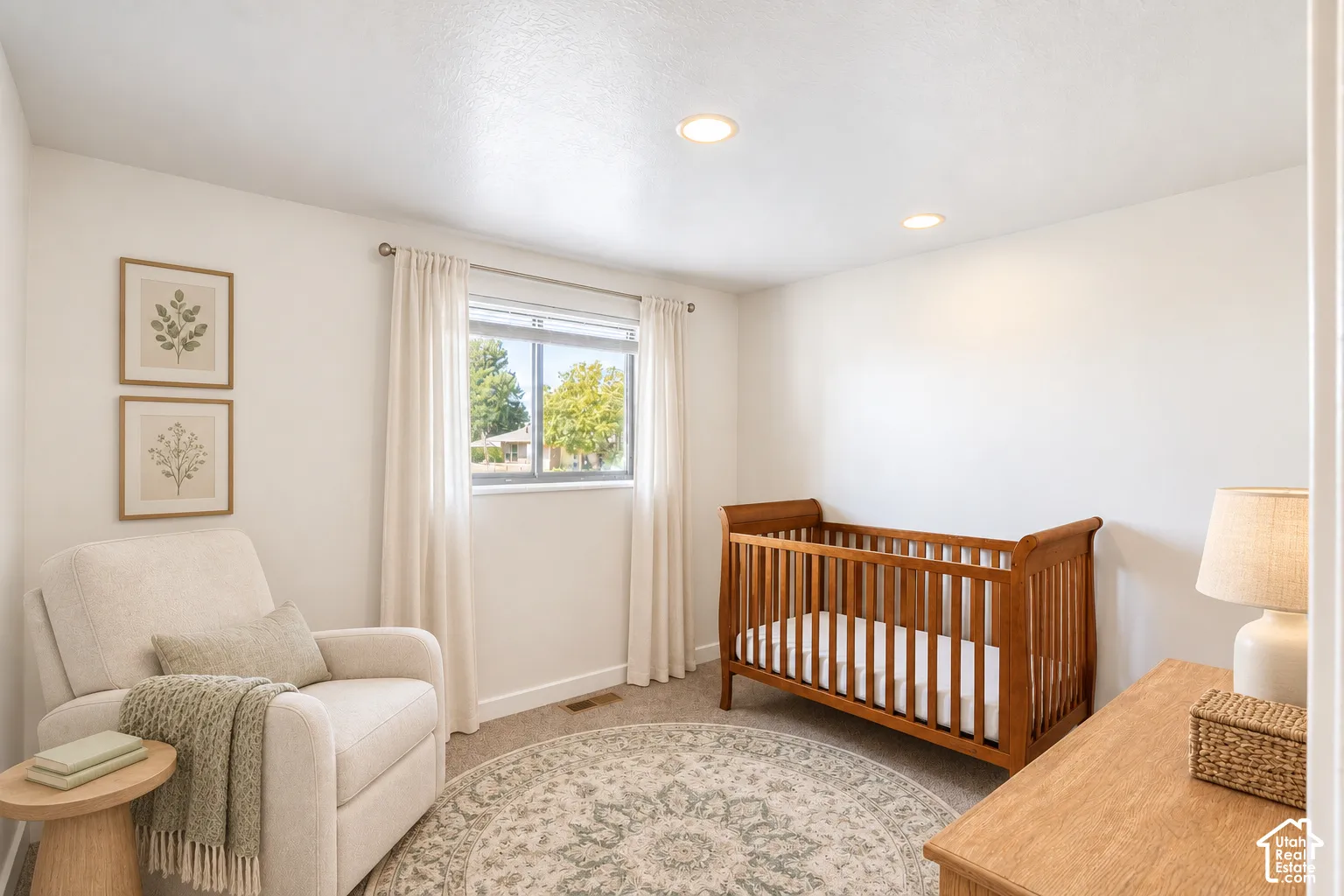 Digitally staged Bedroom 2