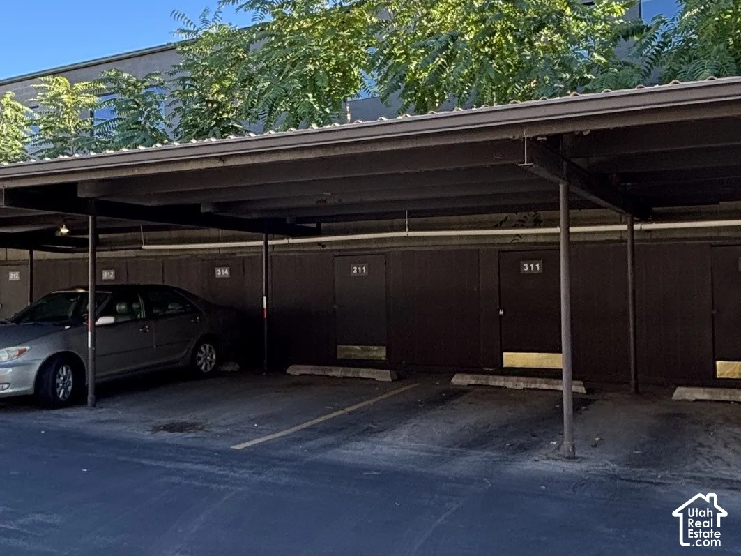 Carport with Storage Shed