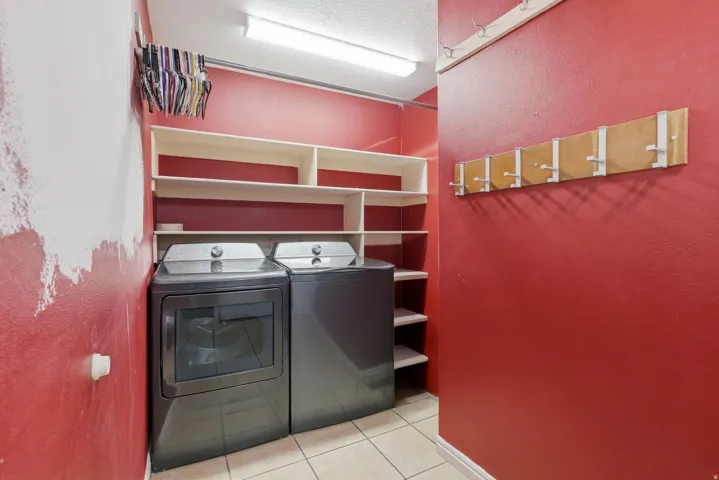 Laundry room and mud area