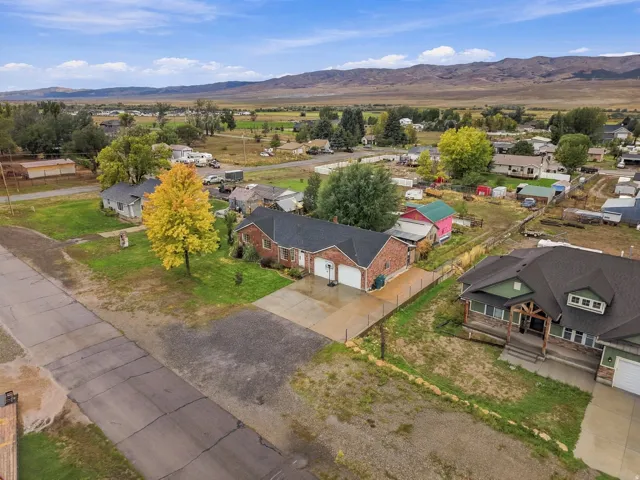 Ariel view of home and land