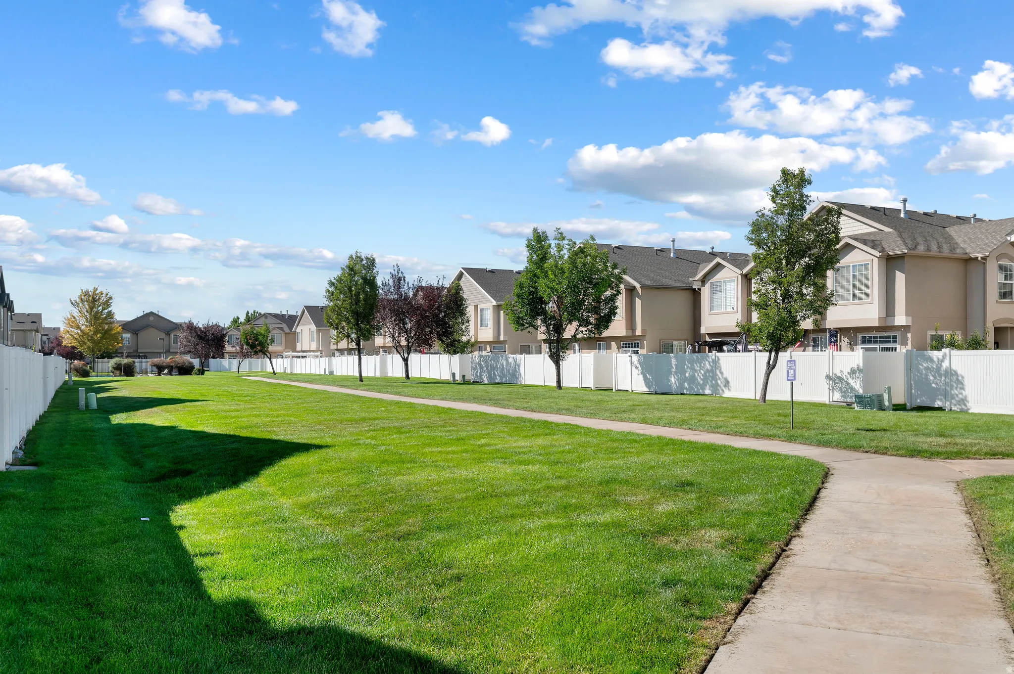 Expansive green space in community