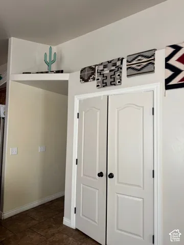 White panel doors with matte black hardware