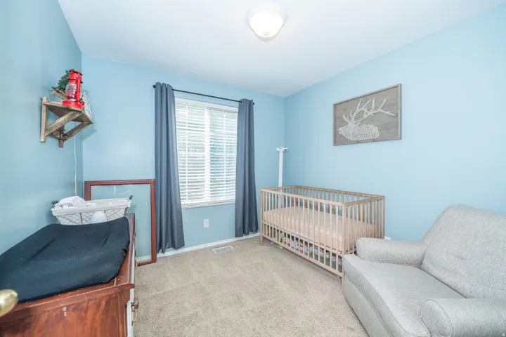 Window with blinds and curtains