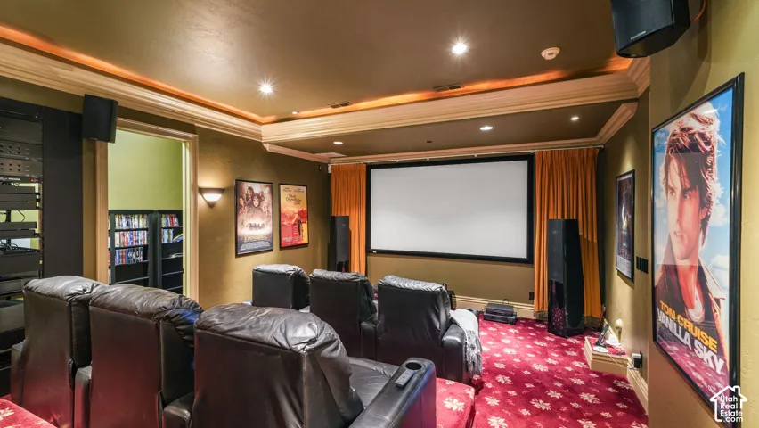 Private cinema 10-seat screening room