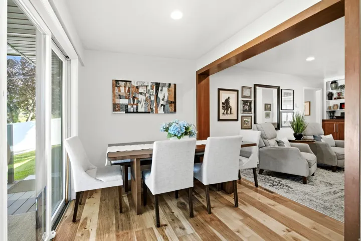 Semi-formal dining area off kitchen