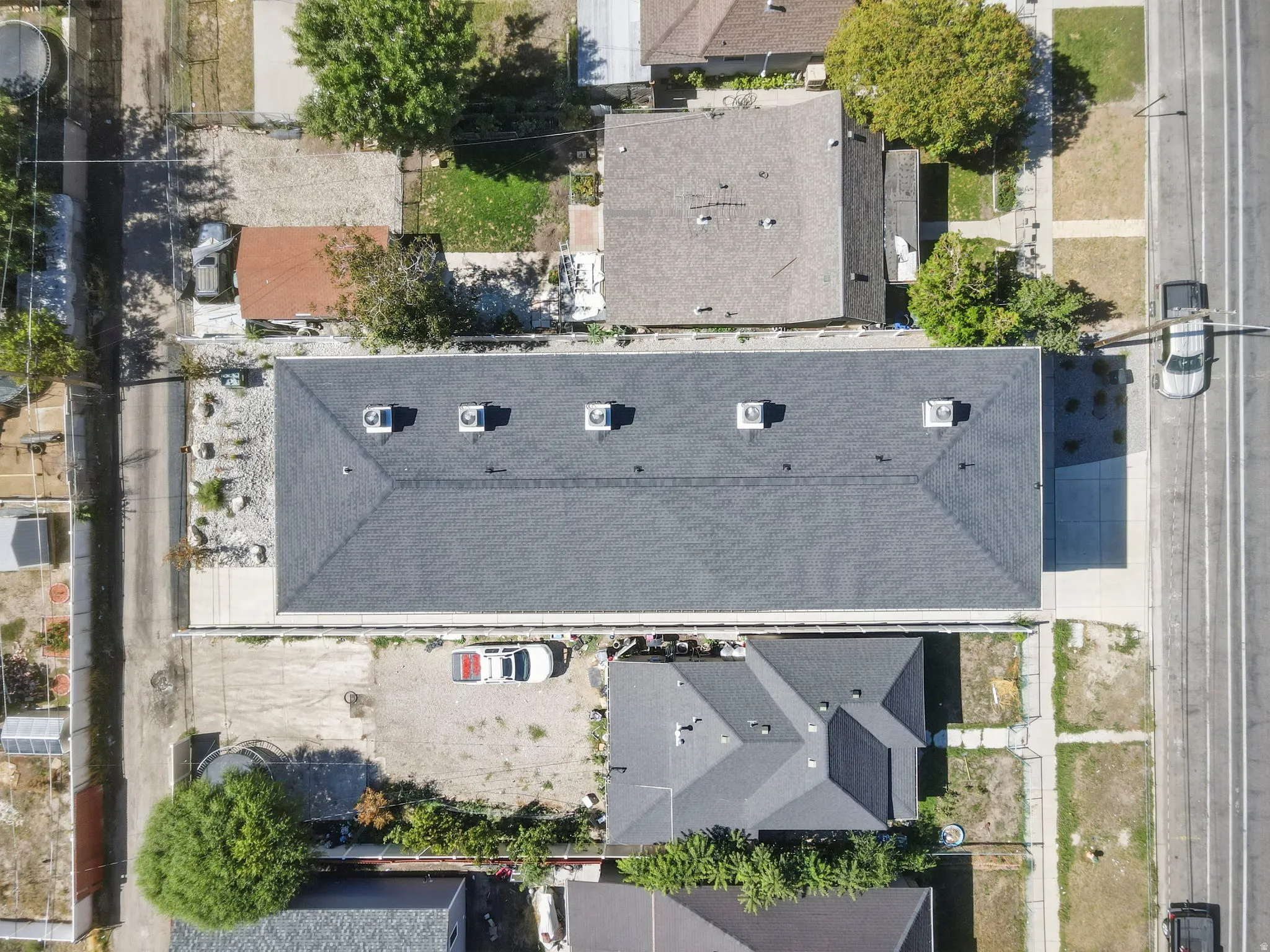 New roof with multiple HVAC units