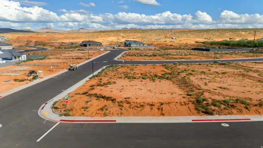 Paved streets with curbs and sidewalks