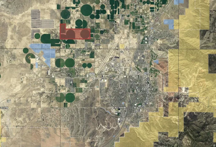 Aerial Map. Visualizing the property's location and surrounding land use