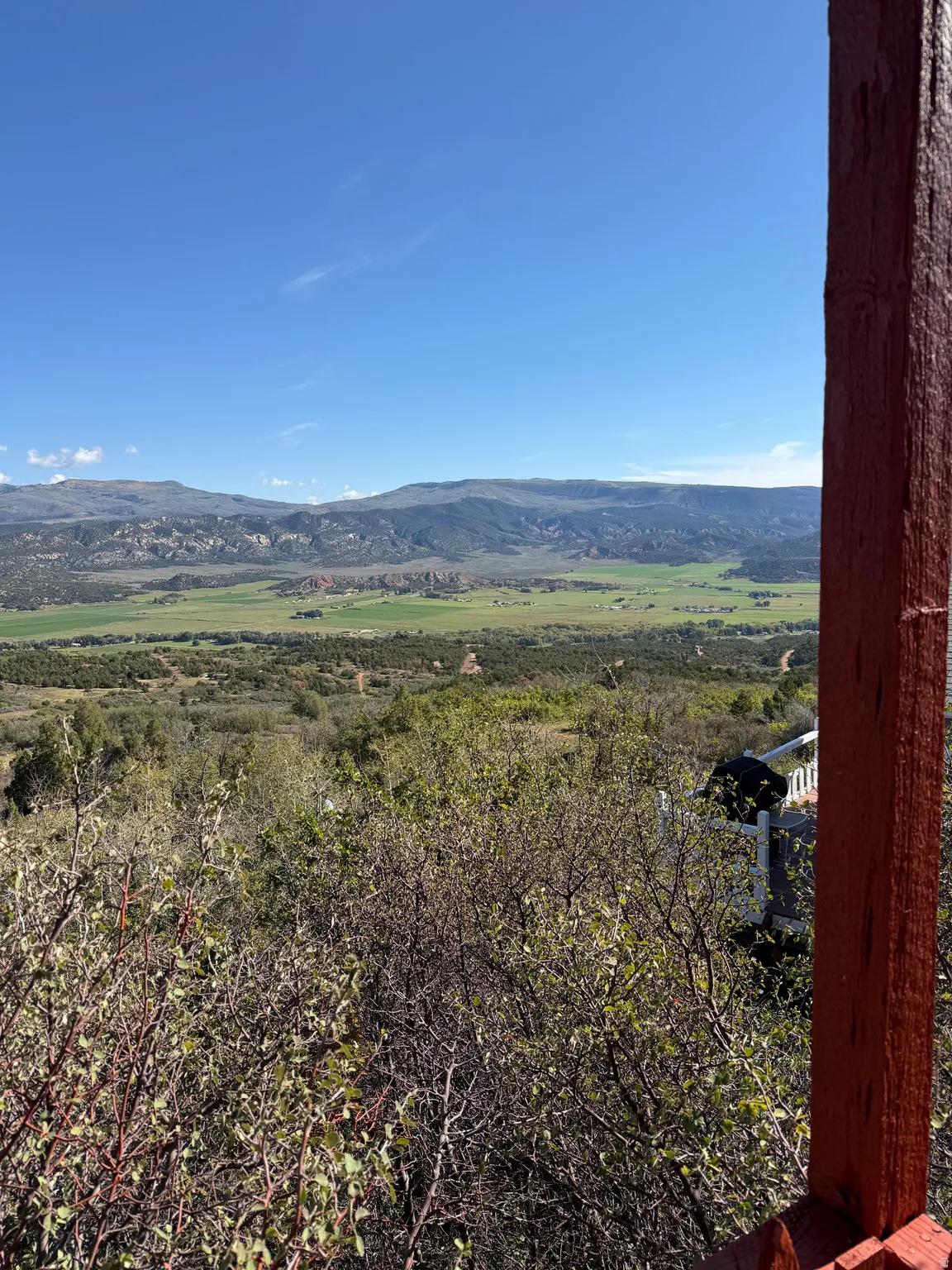 Expansive mountain and valley scenery