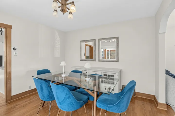 Hardwood flooring with wood trim