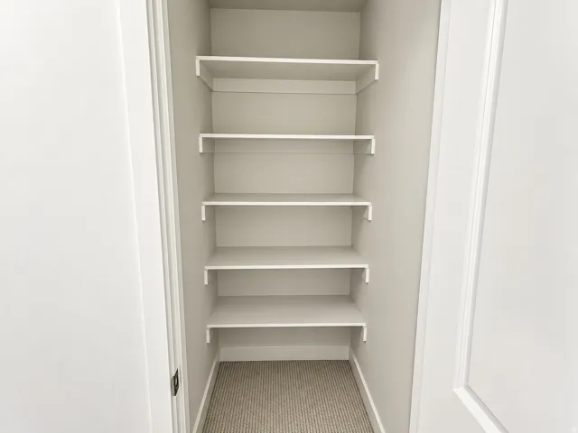 Linen closet in hallway upstairs