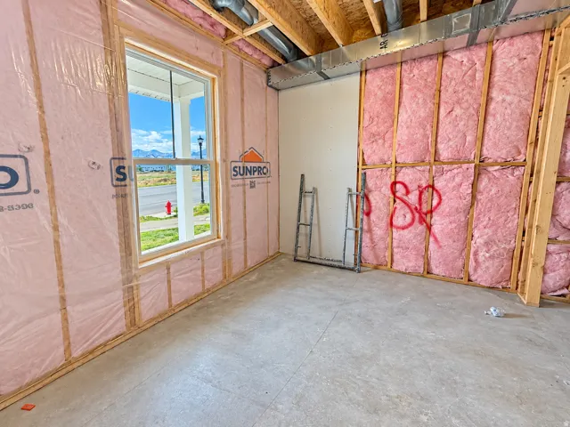 Unfinished 4th bedroom with roughed in plumbing for 3rd full bath ensuite