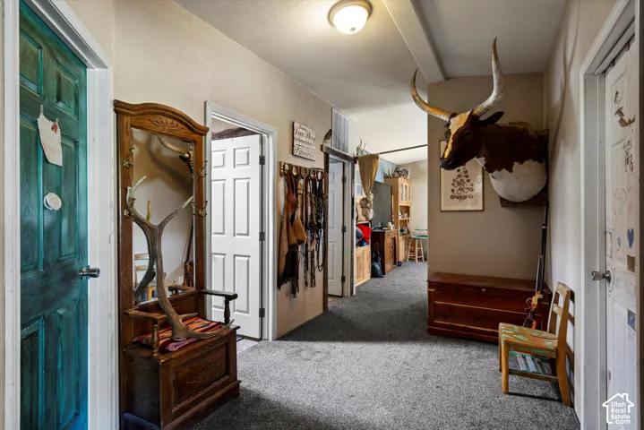 Neutral wall color in hallway