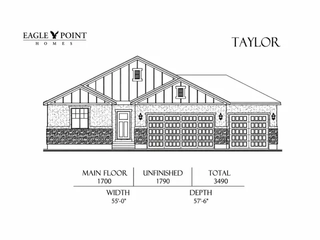 Architectural Drawing, Floor Plan. Detailing the dimensions and square footage of the property