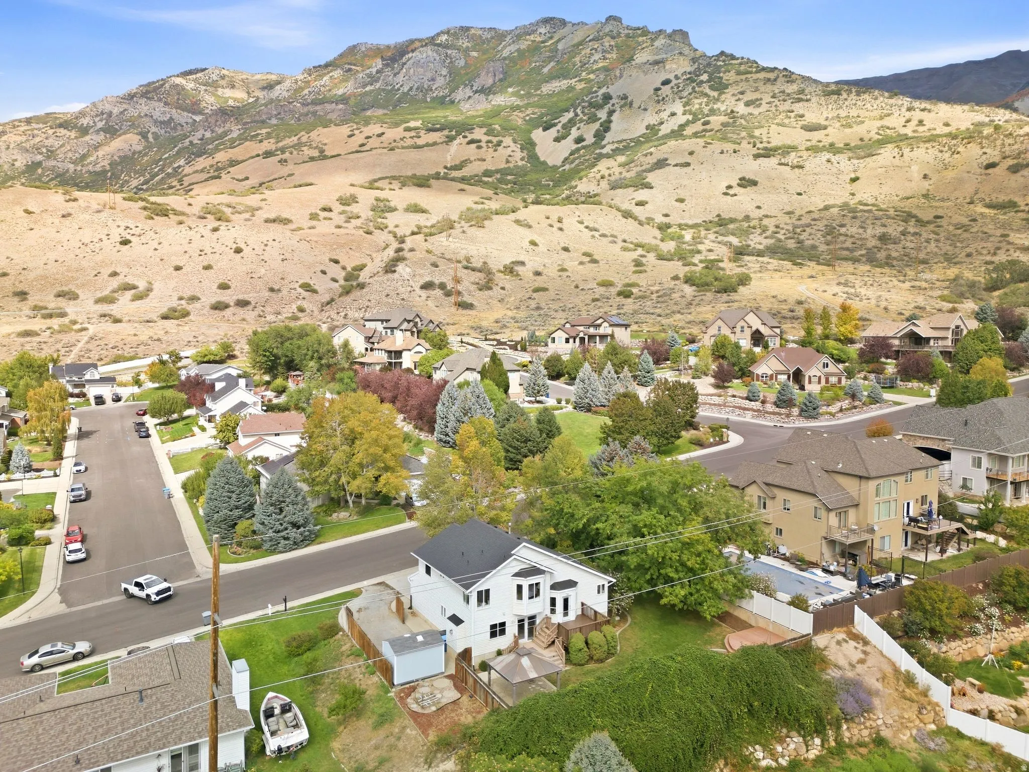 Set along the foothills in Pleasant Grove, with ample privacy and views from every window
