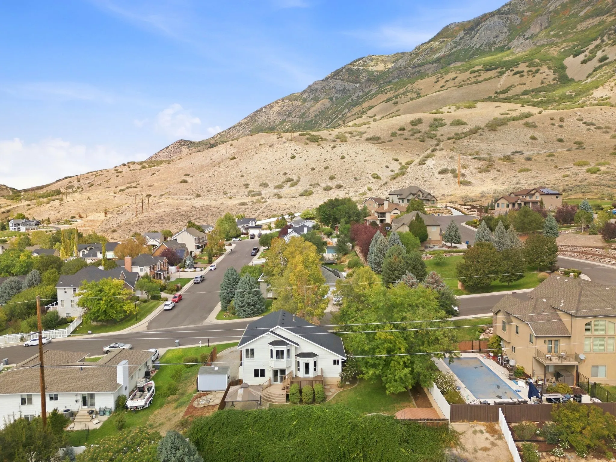 Set along the foothills in Pleasant Grove, with ample privacy and views from every window