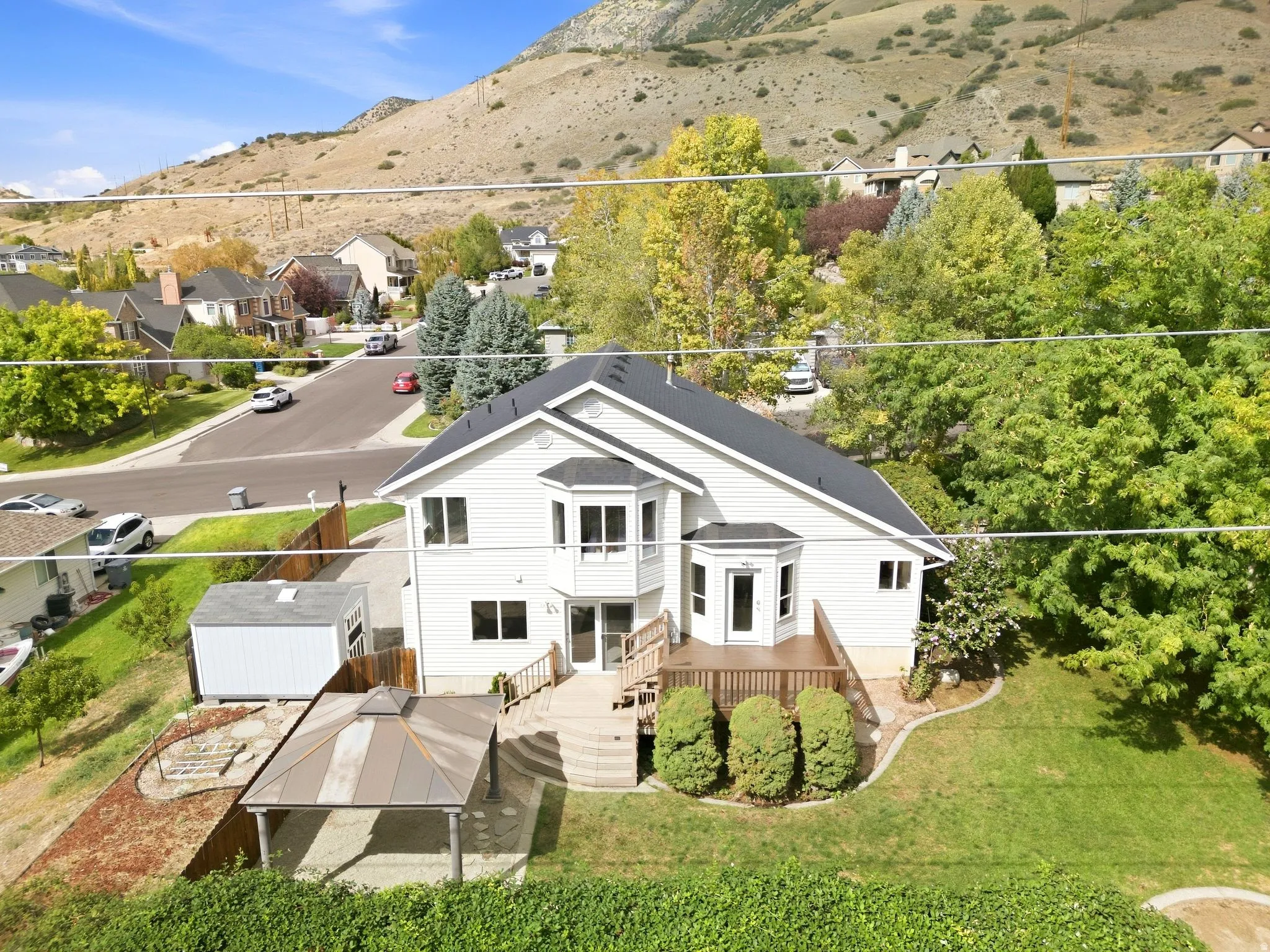 View of the back exterior of the home