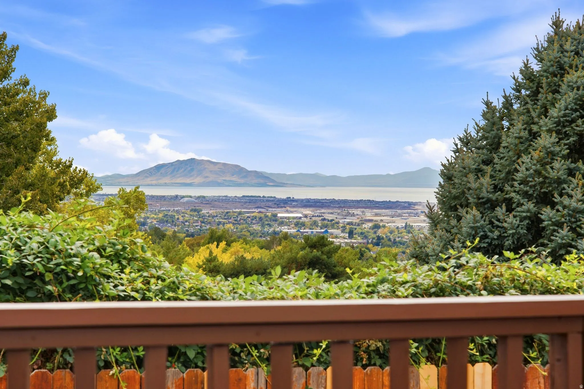 View from the upper deck that is right off the dining room and kitchen