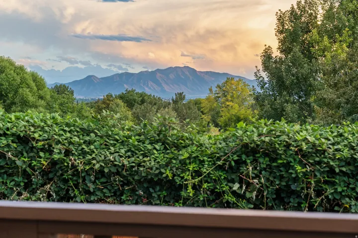 Sunset view from the back deck off the dining room and kitchen