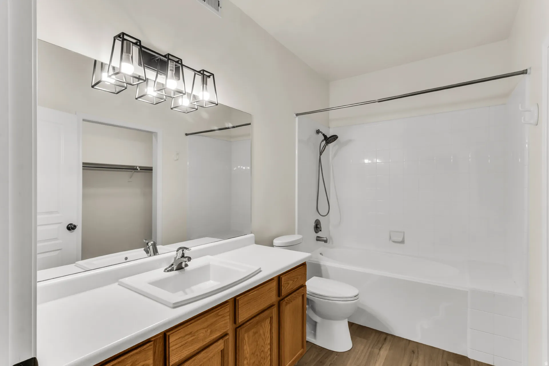 Primary bathroom featuring a deep soaking tub.