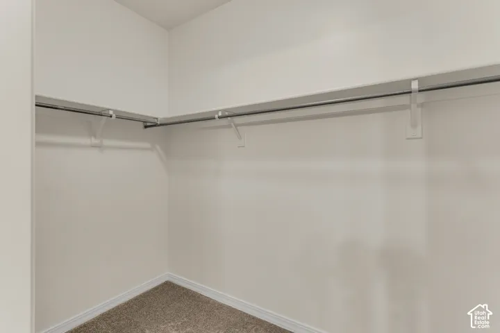 Primary bedroom walk-in closet.