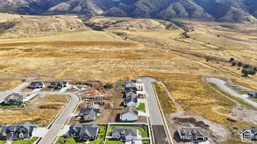 Modern residential development with newly constructed homes and a paved cul-de-sac