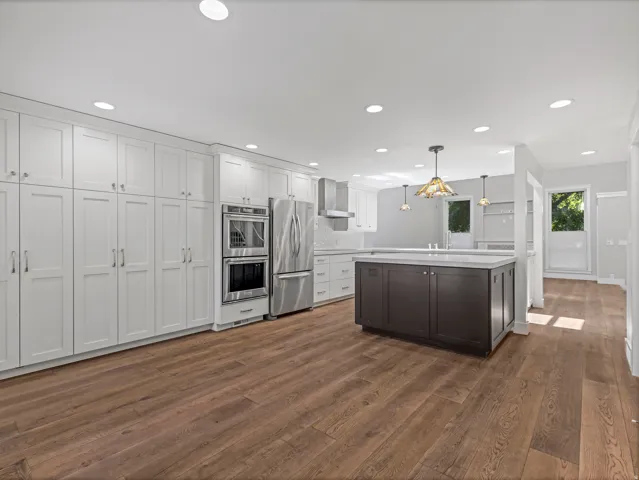 This Kitchen remains light and bright all day long
