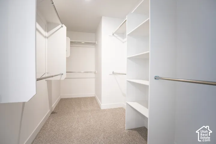 Walk-in closet for primary bedroom