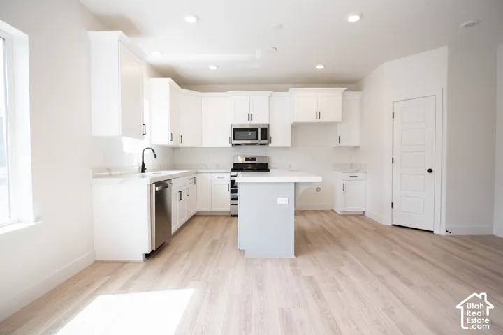 View of dining area and kitchen