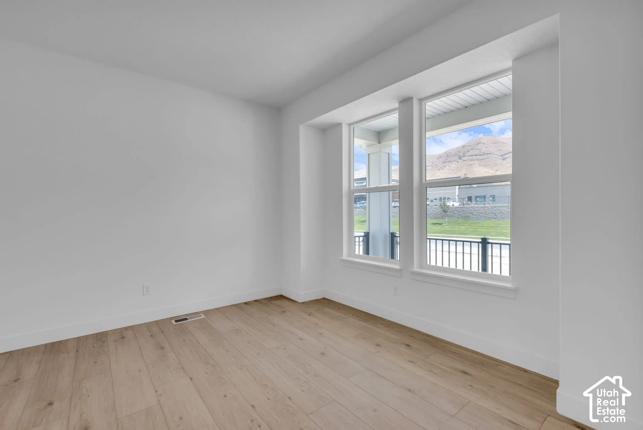 Office or flex space off the entry with oversized windows and mountain views.
