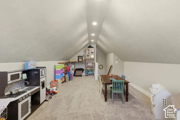 Bonus room above the garage