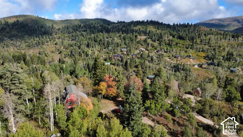 View of cabin from above