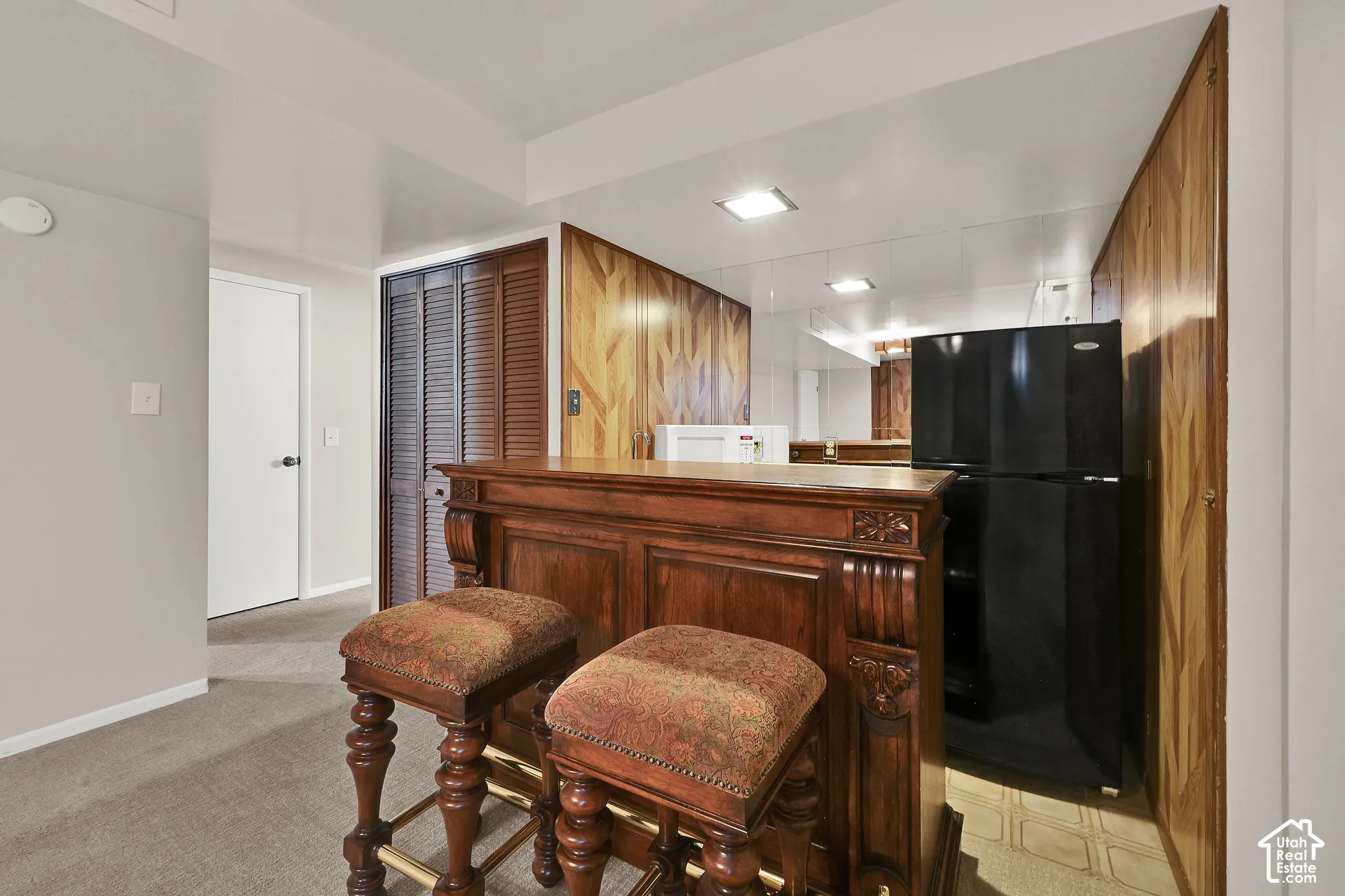 Kitchenette complete with refrigerator microwave and sink - refrigerator stays