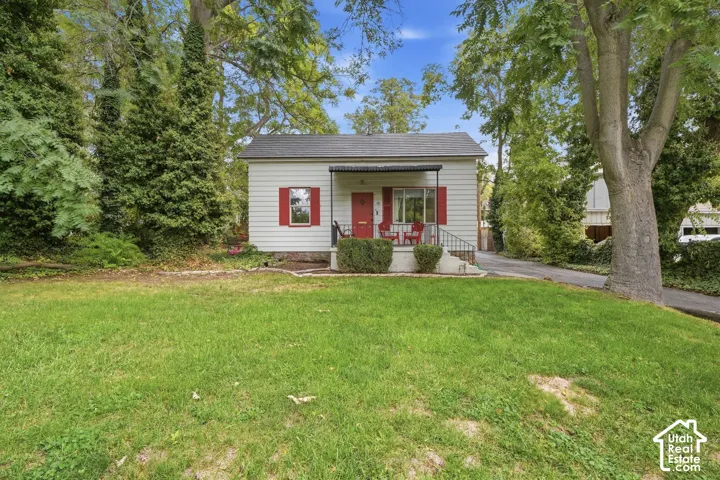 Single family home at the front of the property.