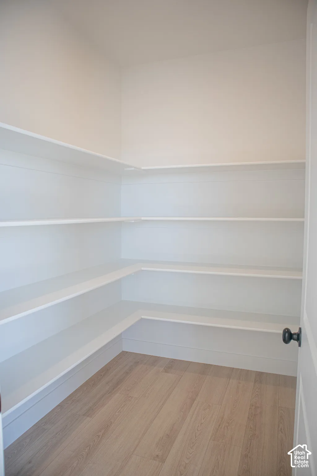 Huge walk-in pantry adjacent to kitchen.