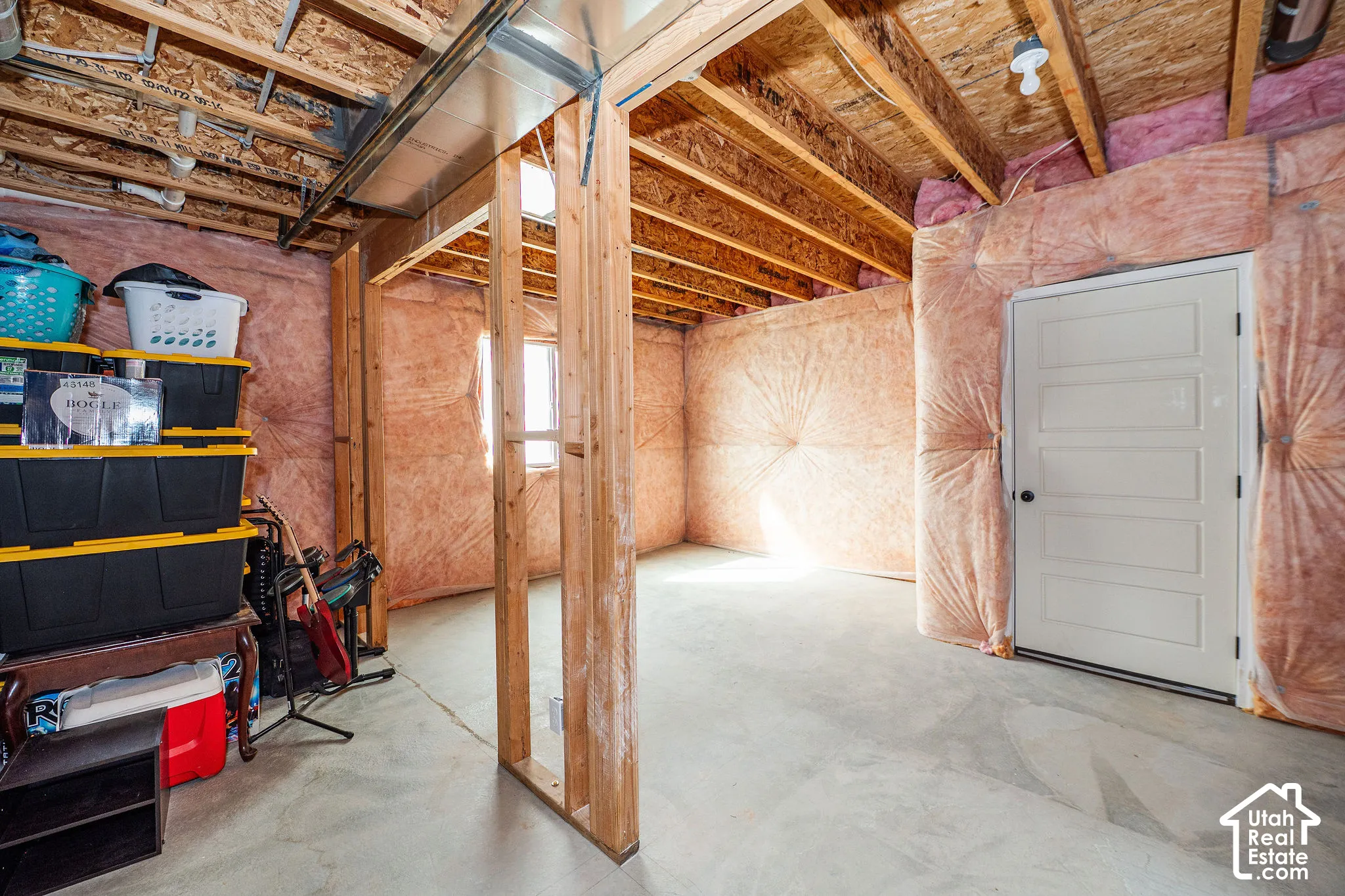 bedroom and closet un framed
