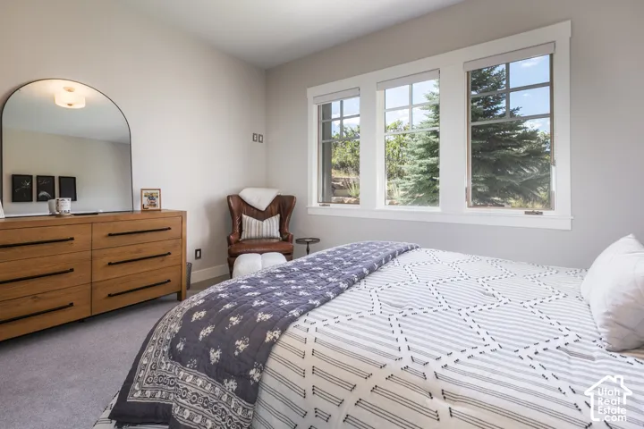 Triple window unit with white trim