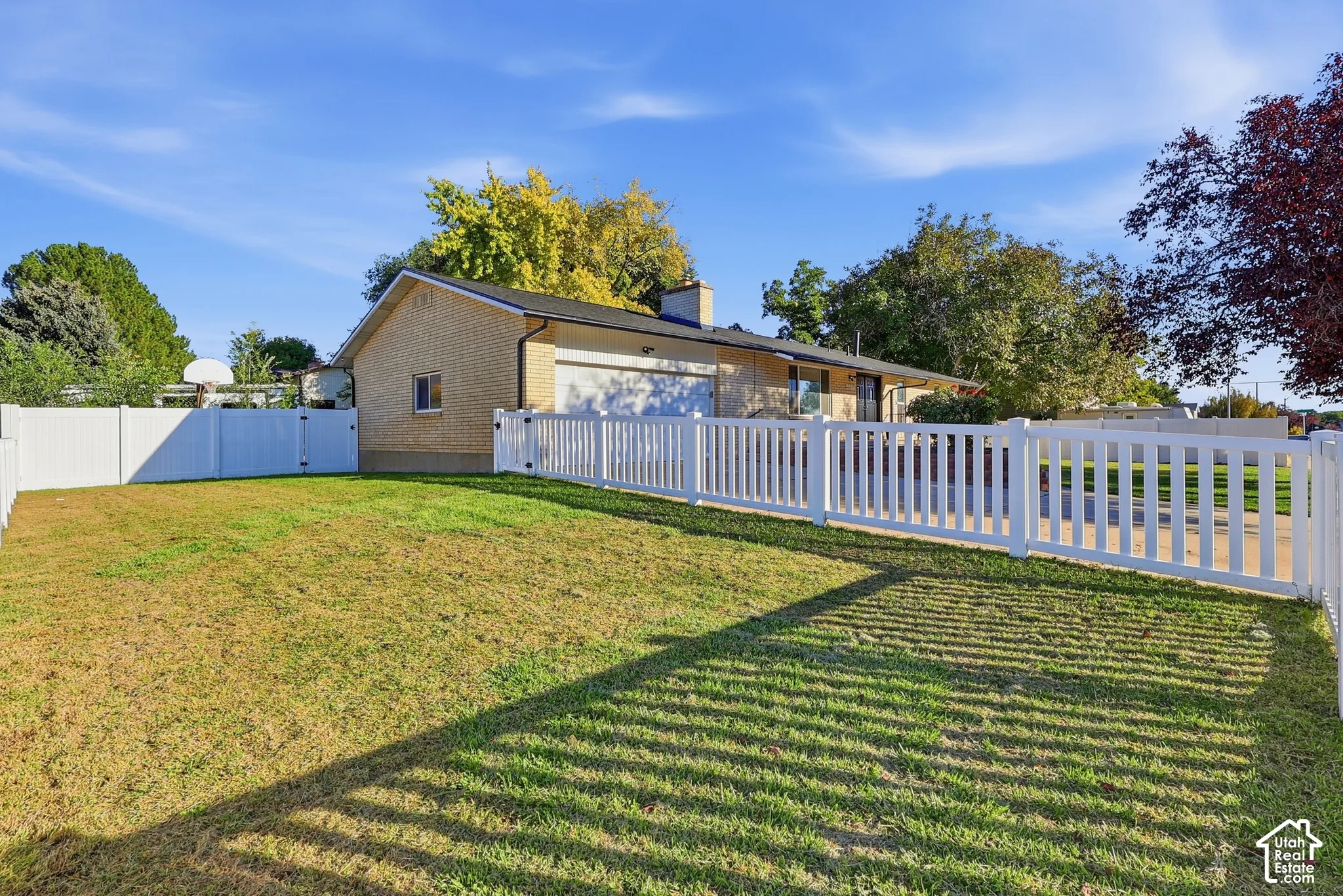 Expansive side yard