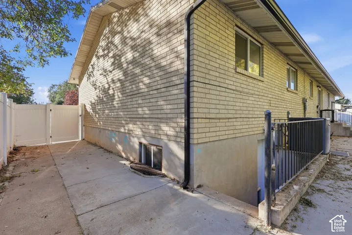 Basement exterior entrance