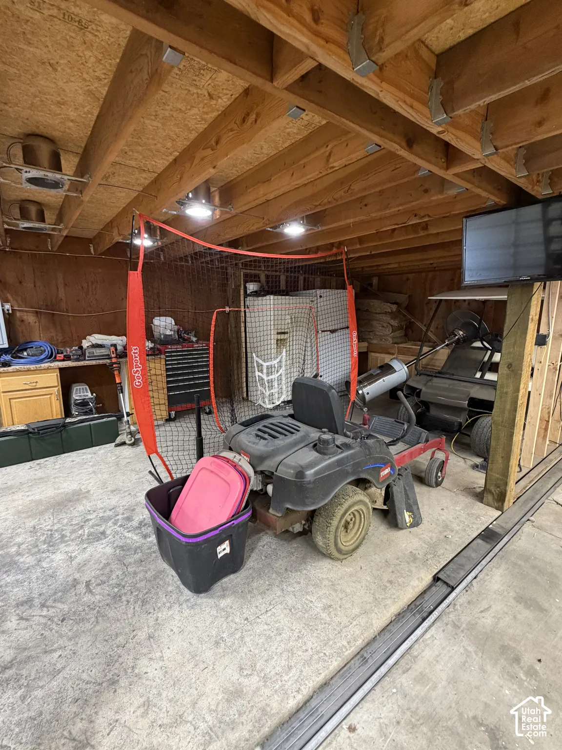 Lower section of garage-south