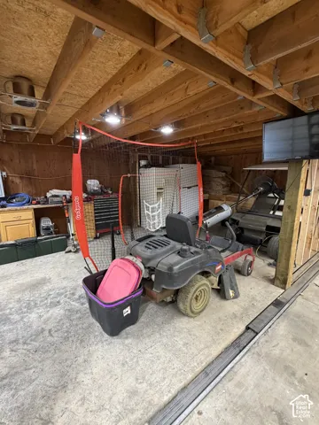 Lower section of garage-south