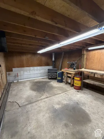 Lower section of garage-north