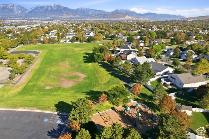 Expansive green space and a dedicated playground area