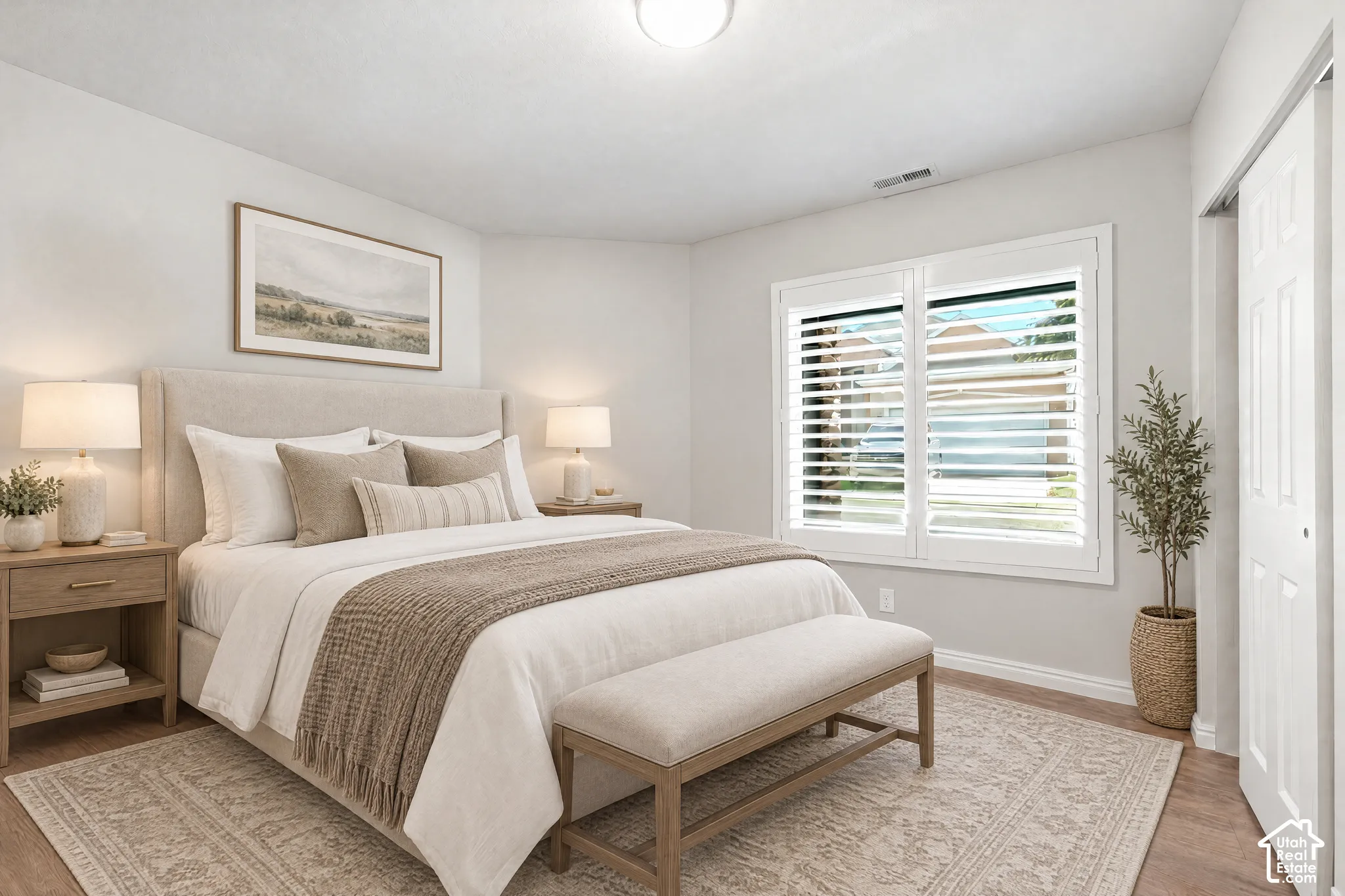 Virtually Staged Bedroom