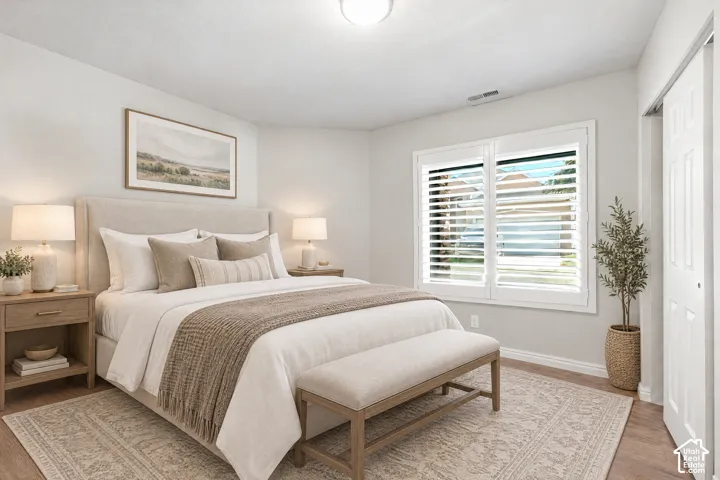 Virtually Staged Bedroom