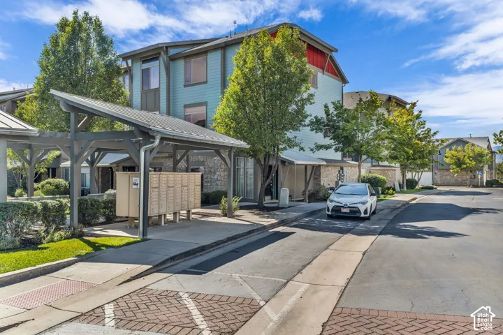Exterior view of unit and guest parking