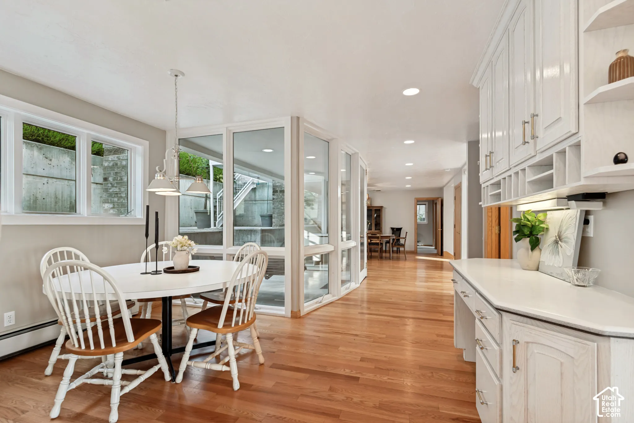 Breakfast nook off of kitchen